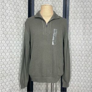Weatherproof Vintage Tarnished Green 1/4 Zip Sweater